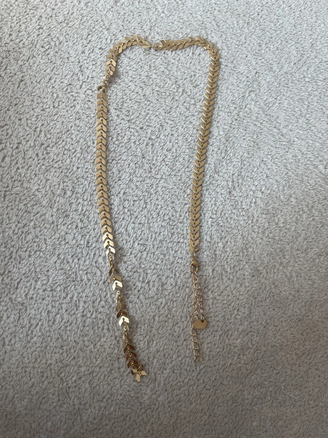 TIMI OF SWEDEN Fishtail halskæde forgyldt 42 cm