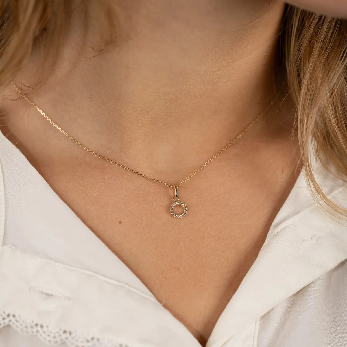 Sisi Copenhagen Gloria Crystal vedhæng 9 kt guld zirkon