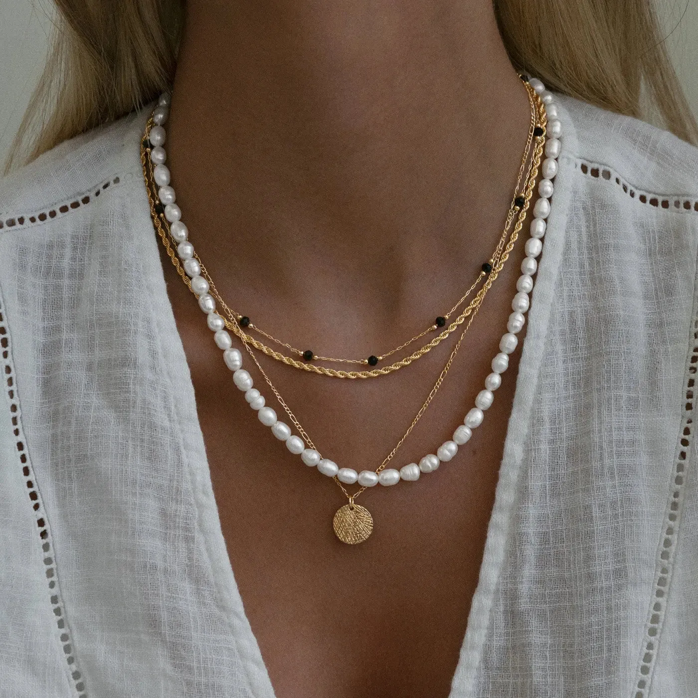 TIMI OF SWEDEN Twisted Chain halskæde guld 40cm