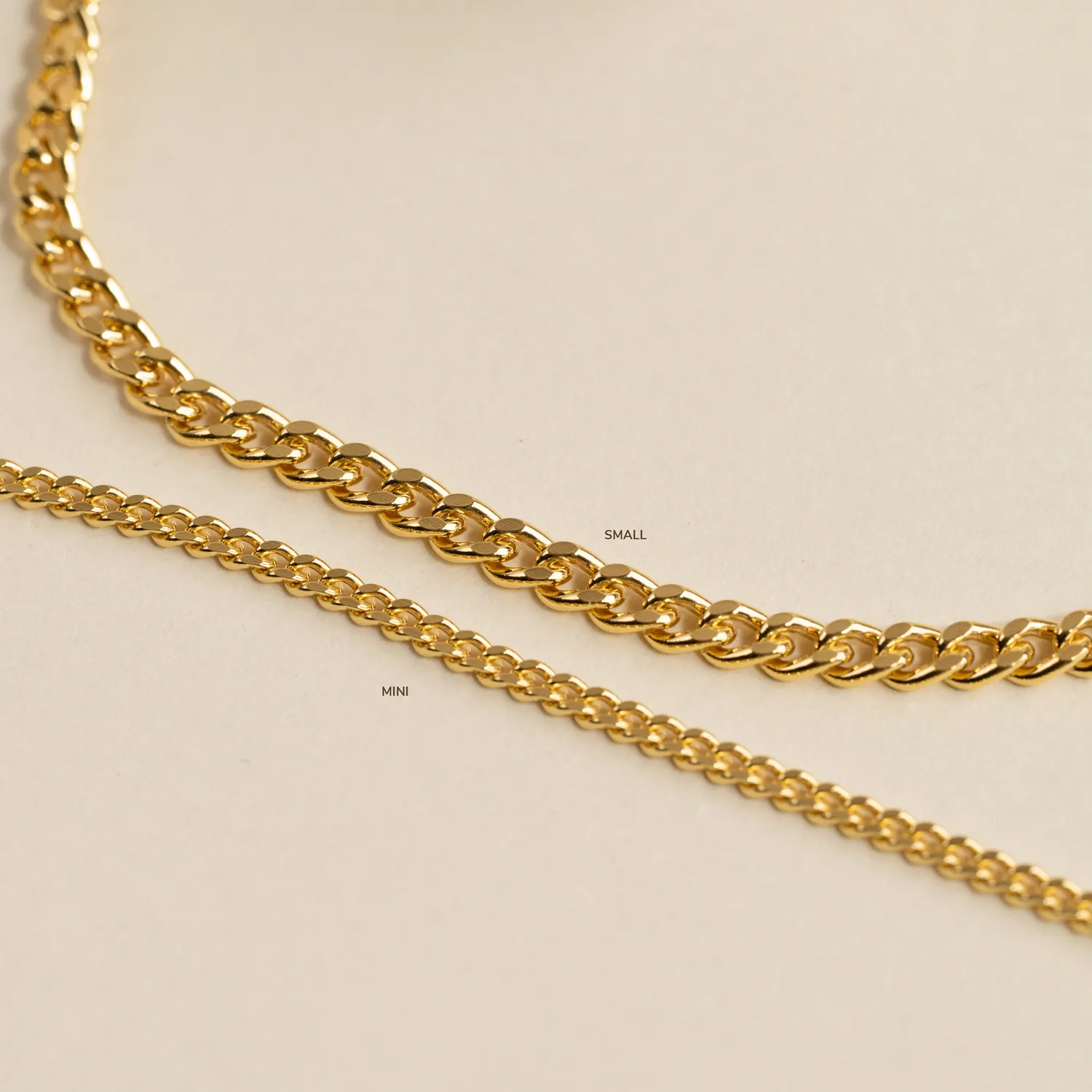 Sisi Copenhagen Sia Mini Panzer Golden ankelkæde 23+5 cm