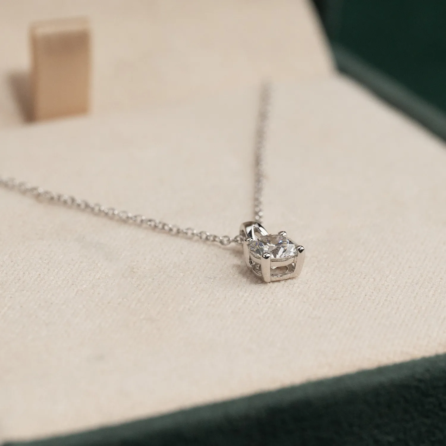 Sisi Copenhagen Prong Solitaire vedhæng 0,5 ct hvidguld