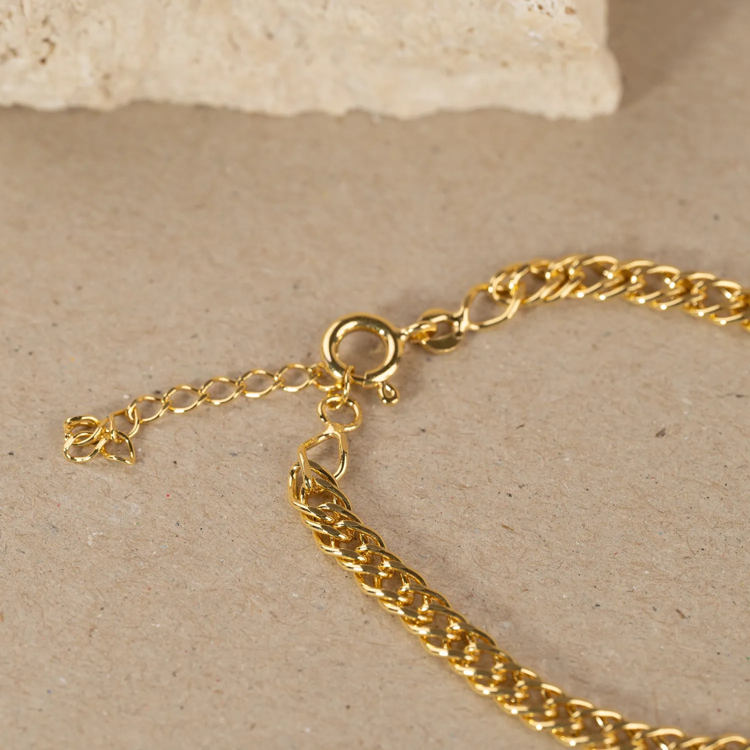 Sisi Copenhagen Mynte armbånd forgyldt large 16 cm
