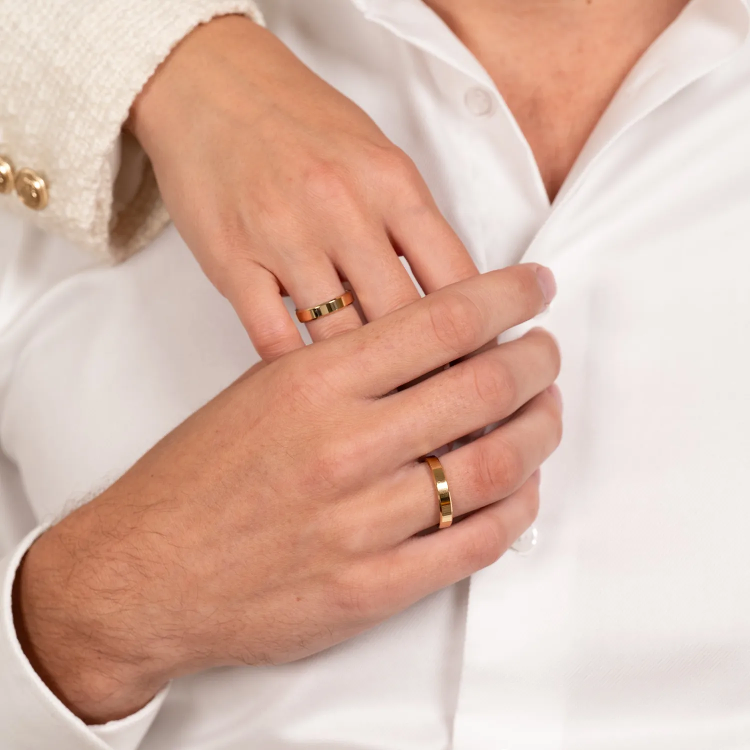 Sisi Copenhagen Beveled Flat vielsesring guld 4 mm