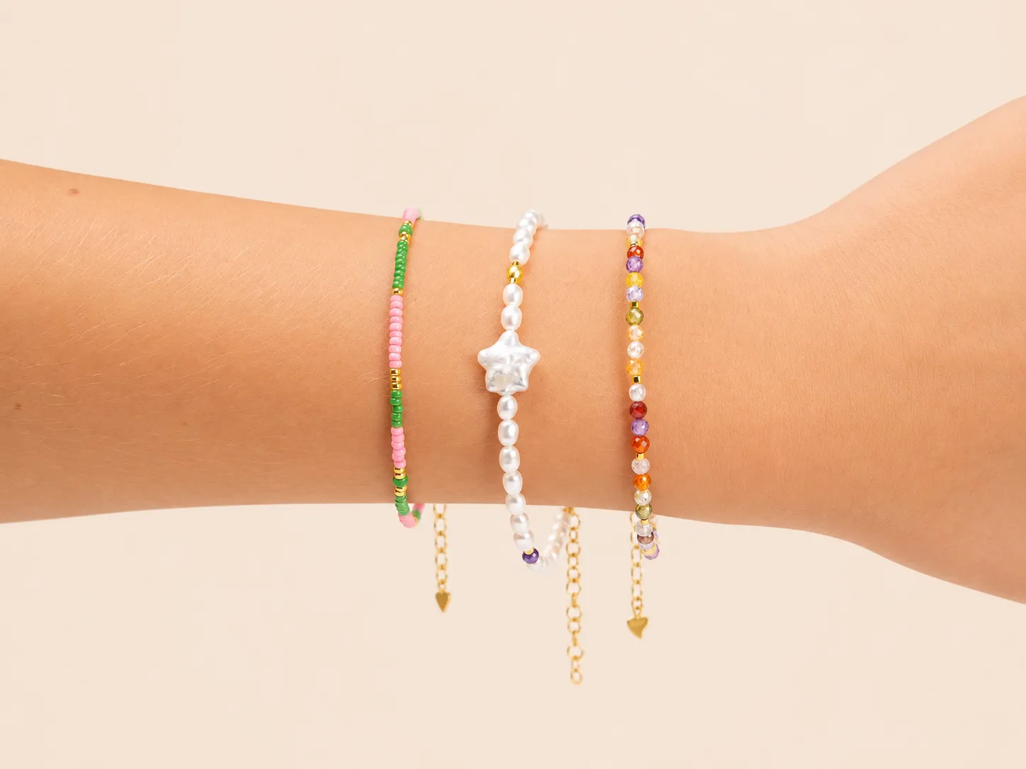 Lulo Jewelry Fantasy Bracelet armbånd halvædelsten guld