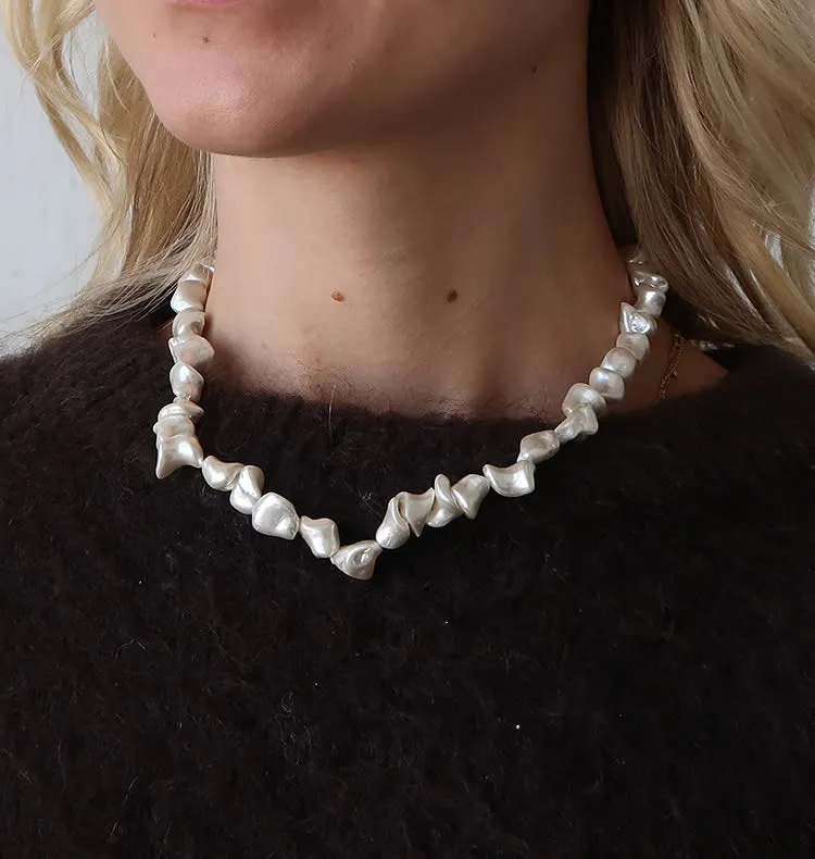 Wos Up Smilla halskæde shellperler hvid