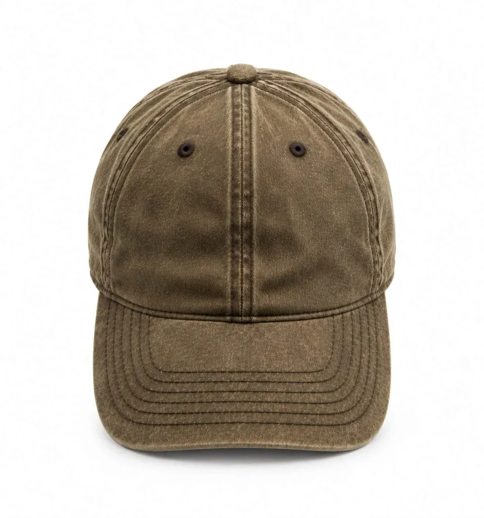 Wos Up Anna kasket brun justerbar bomuld