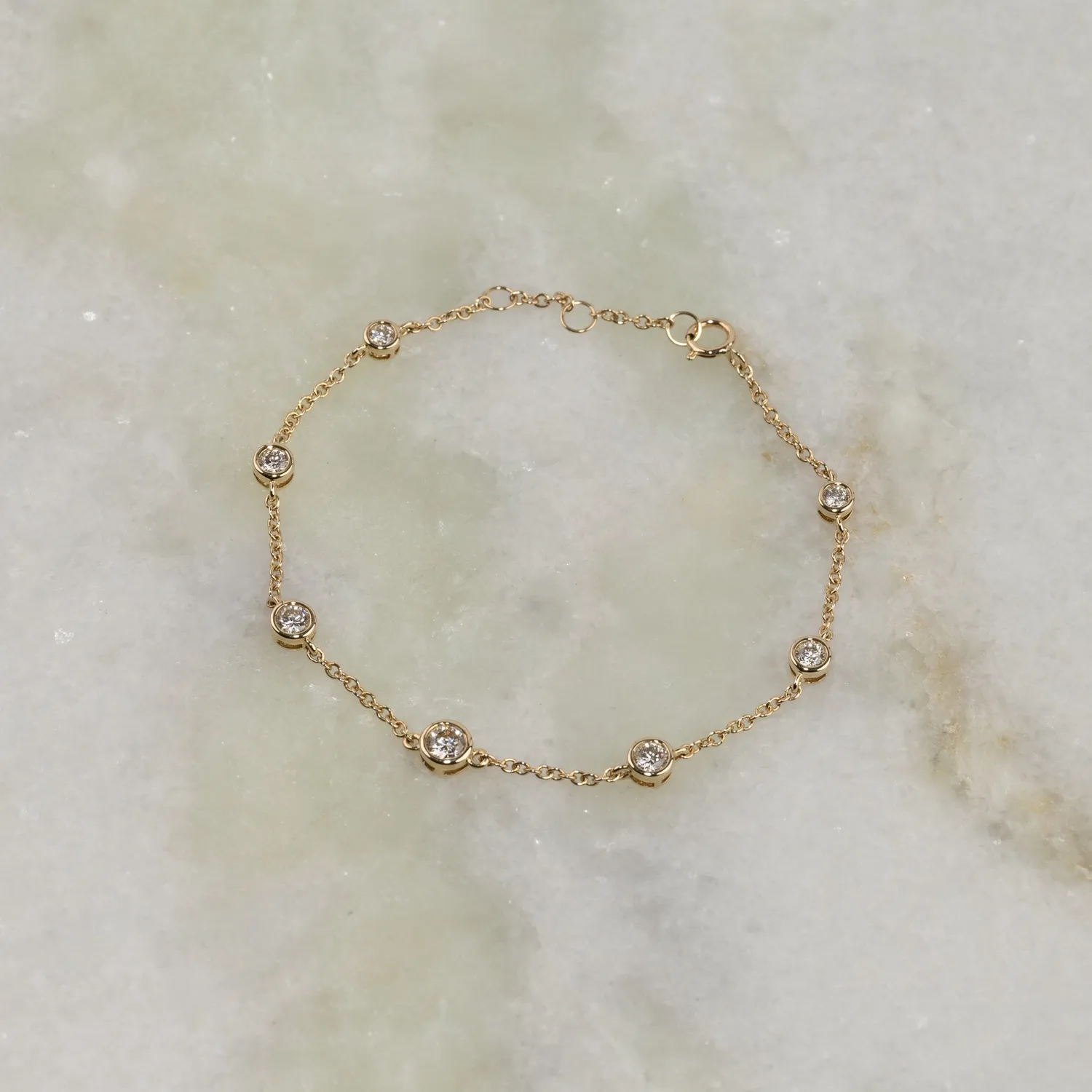 Sisi Copenhagen Bezel armbånd 0,75 ct guld diamant