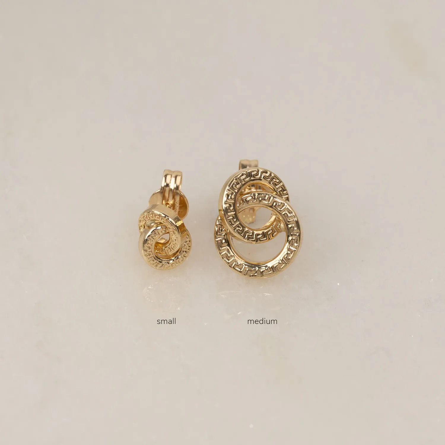 Sisi Copenhagen Josefine Medium ørestikker 9 kt guld