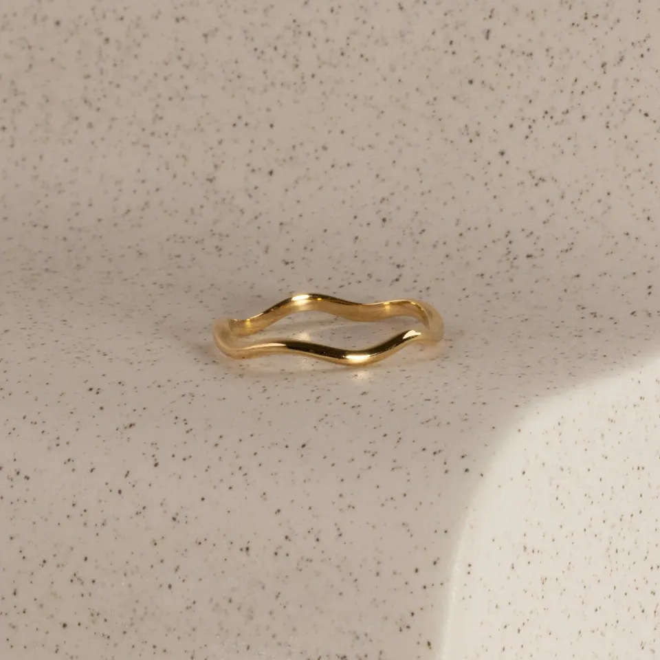 Sisi Copenhagen Gaia ring forgyldt sterlingsølv 2,5 mm