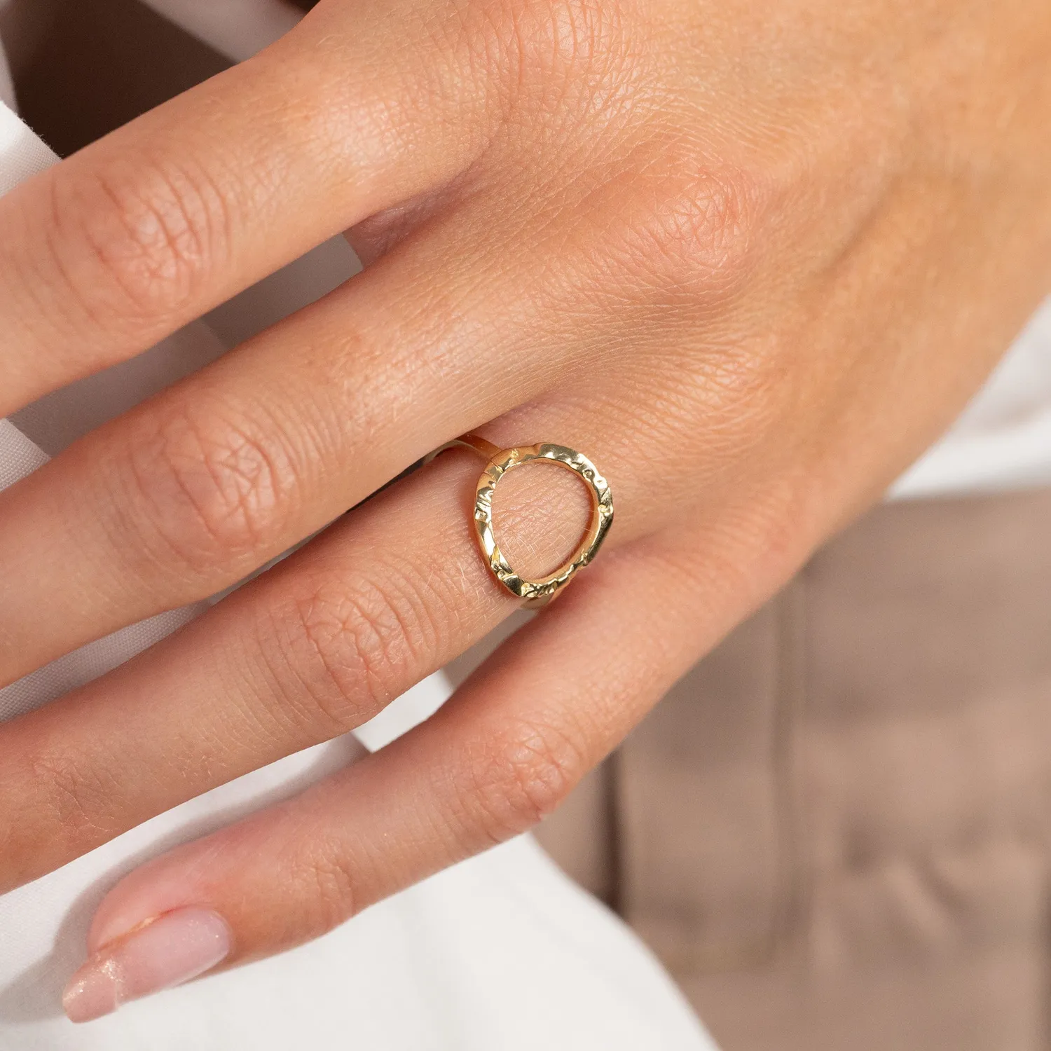 Sisi Copenhagen Sierra ring massivt guld 9 kt