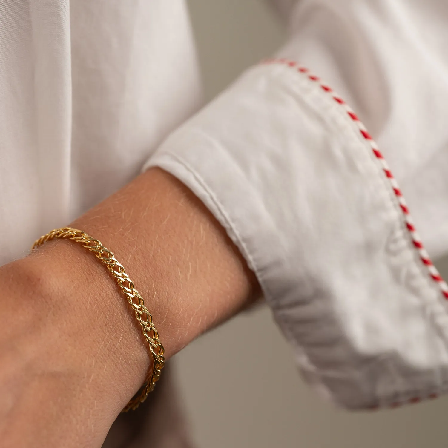 Sisi Copenhagen Mynte armbånd forgyldt large 16 cm