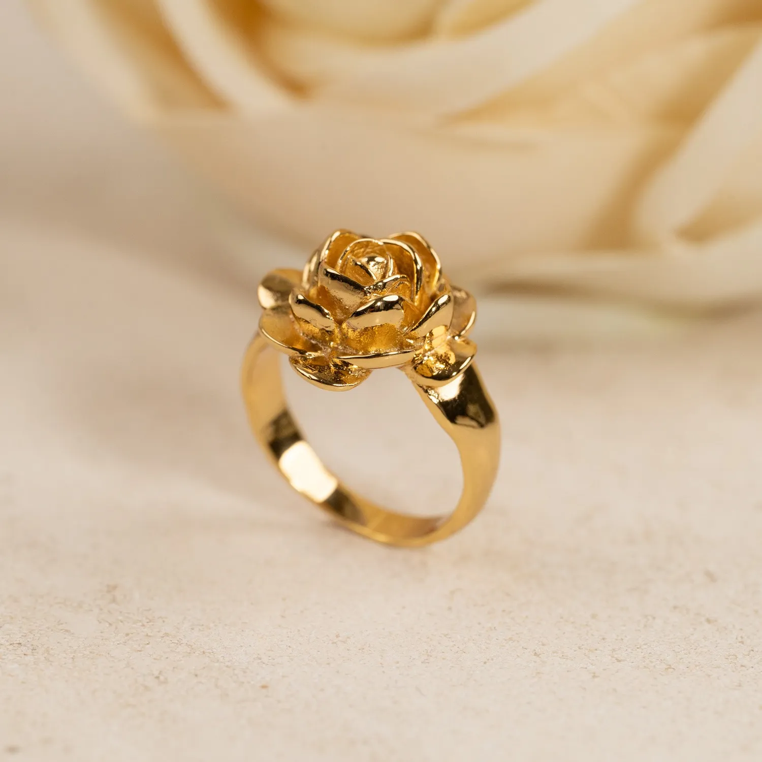 Sisi Copenhagen Rosie ring forgyldt rose 16 mm
