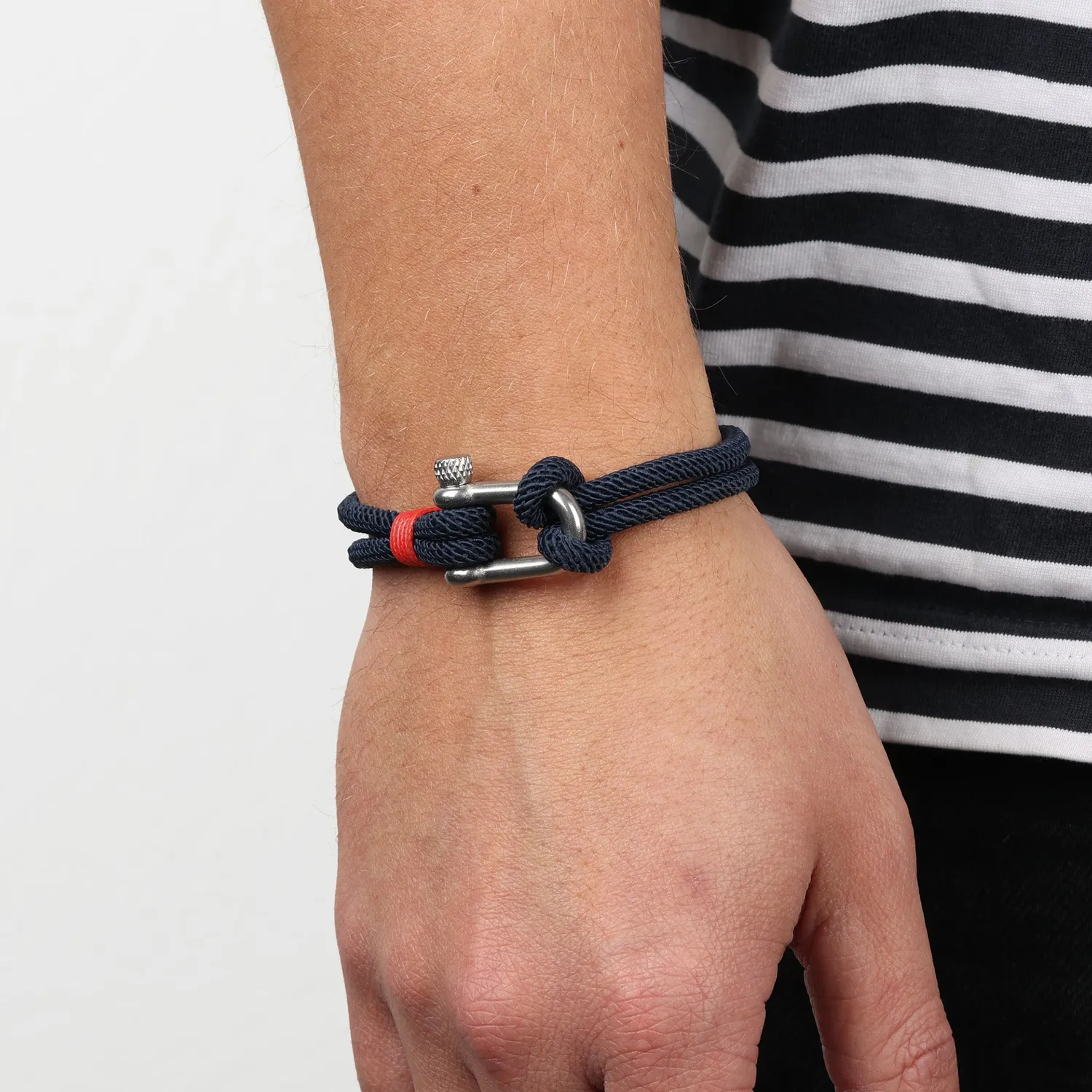 TIMI OF SWEDEN Adam reb armbånd stål sort 20 cm