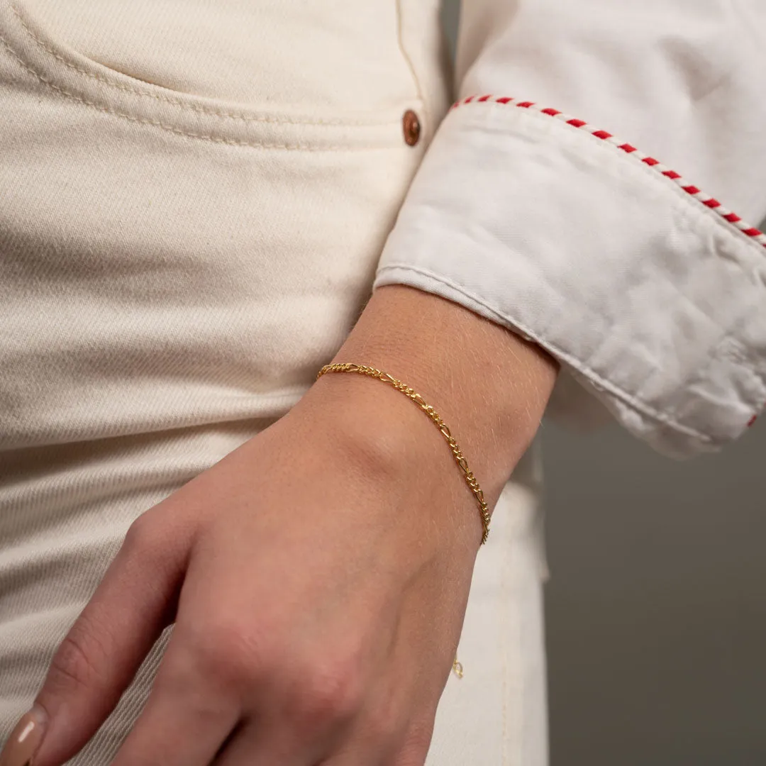 Sisi Copenhagen Uma Figaro armbånd massivt guld 16+3 cm