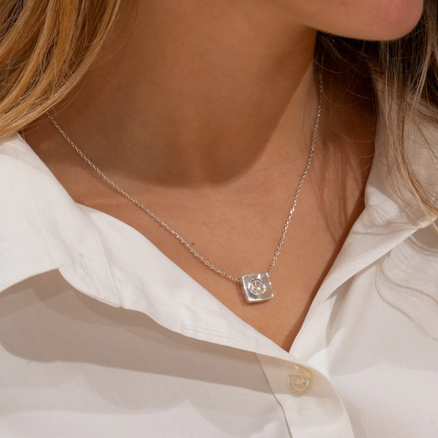 Sisi Copenhagen Mae Crystal vedhæng sølv klar zirkon