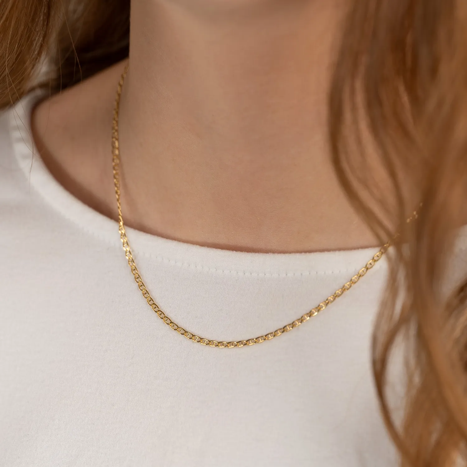 Sisi Copenhagen Auda Golden Chain kæde 42 cm forgyldt