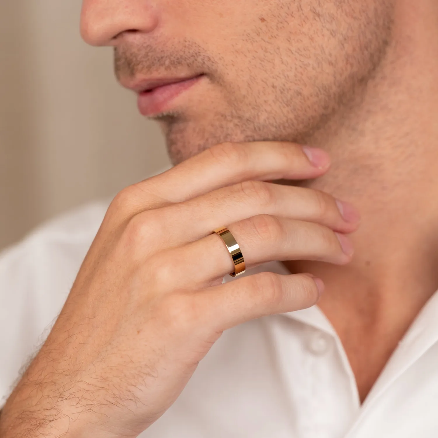 Sisi Copenhagen Simple Flat Comfort vielsesring 5 mm guld massiv