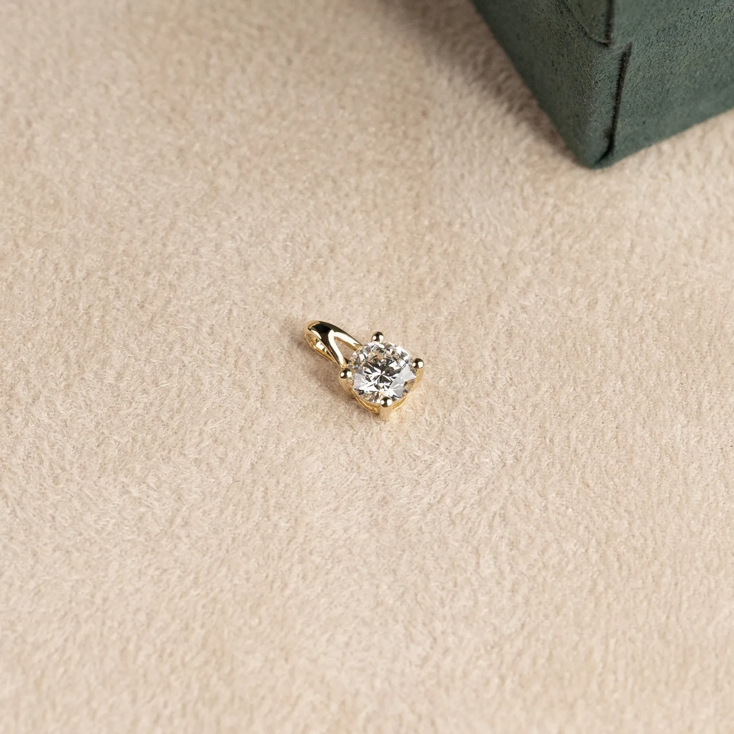Sisi Copenhagen Prong Solitaire 1,0 ct vedhæng guld 14 kt diamant