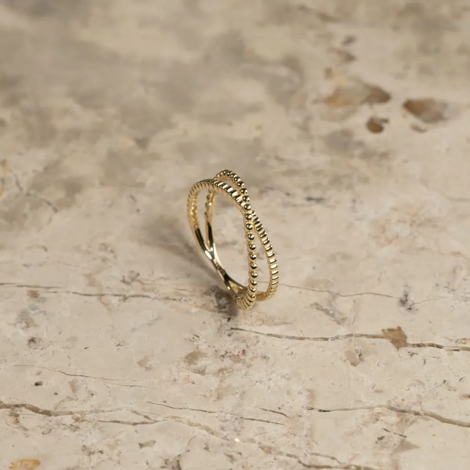 Sisi Copenhagen Clarissa guldring 9 kt kryds