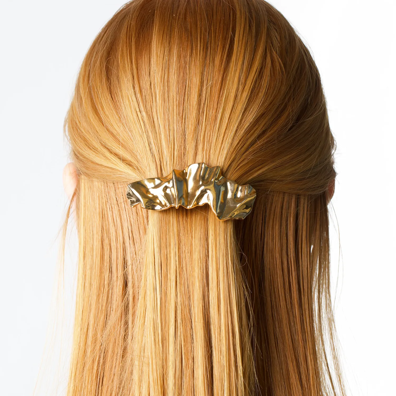 Timi of Sweden Gudrun hårspænde guld 77 mm legering