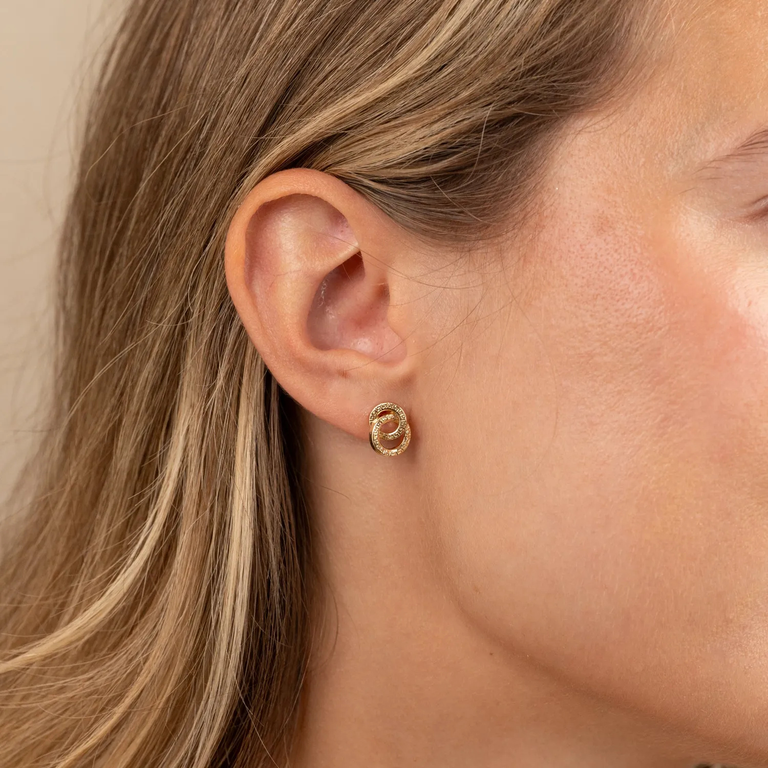 Sisi Copenhagen Josefine Medium ørestikker 9 kt guld