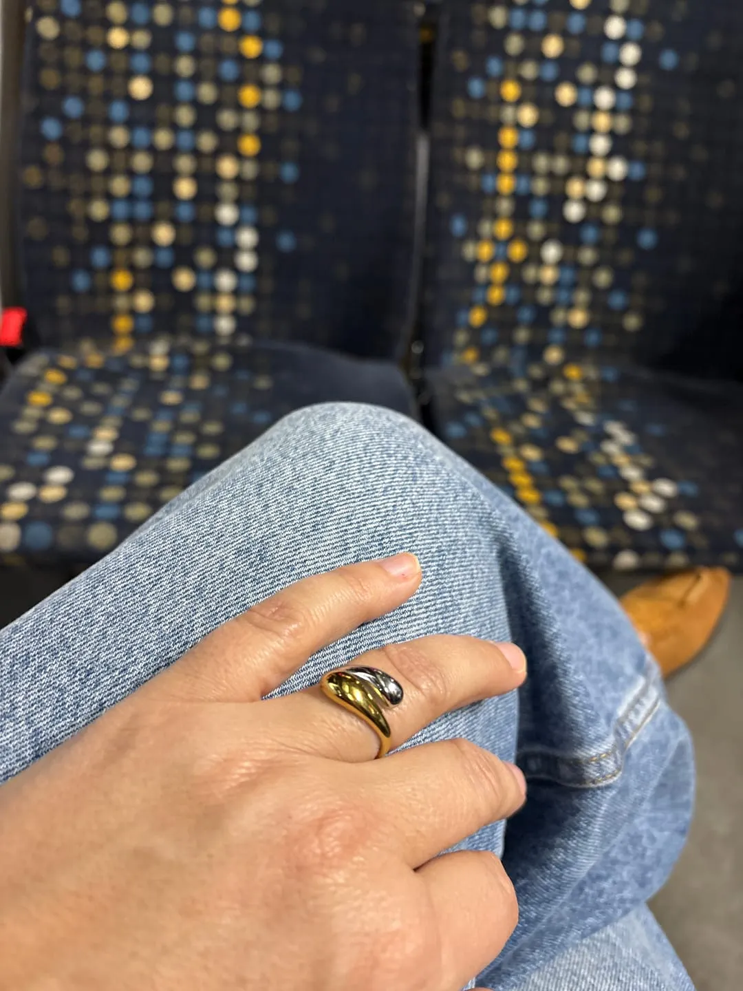 Timi of Sweden Ava ring rustfrit stål tvefarvet