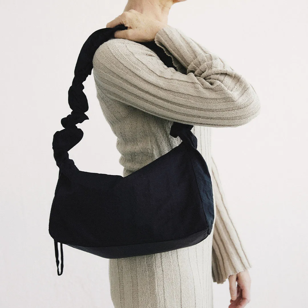 Wos Tilda taske sort nylon crossbody 36 cm