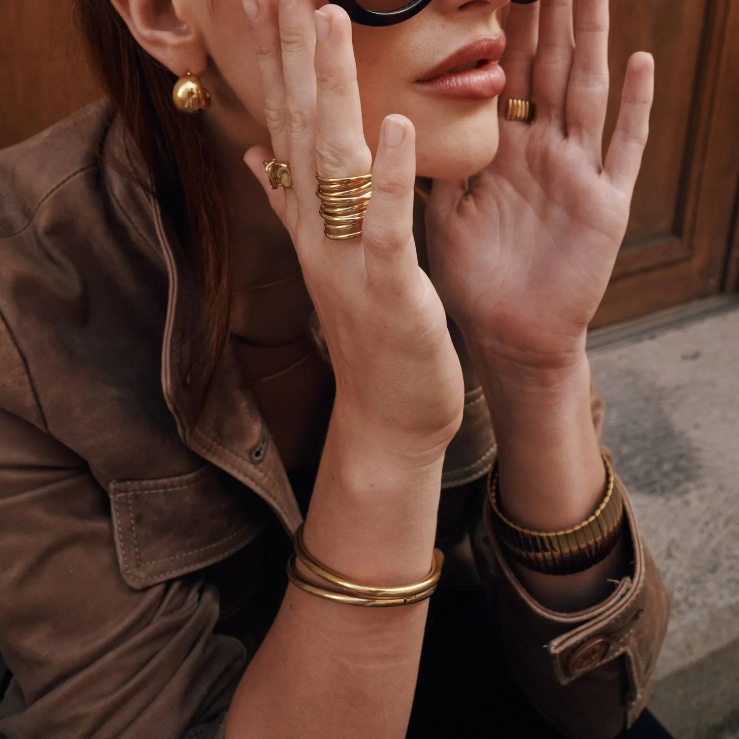 TIMI OF SWEDEN Selma armbånd rustfrit stål 67x57 mm
