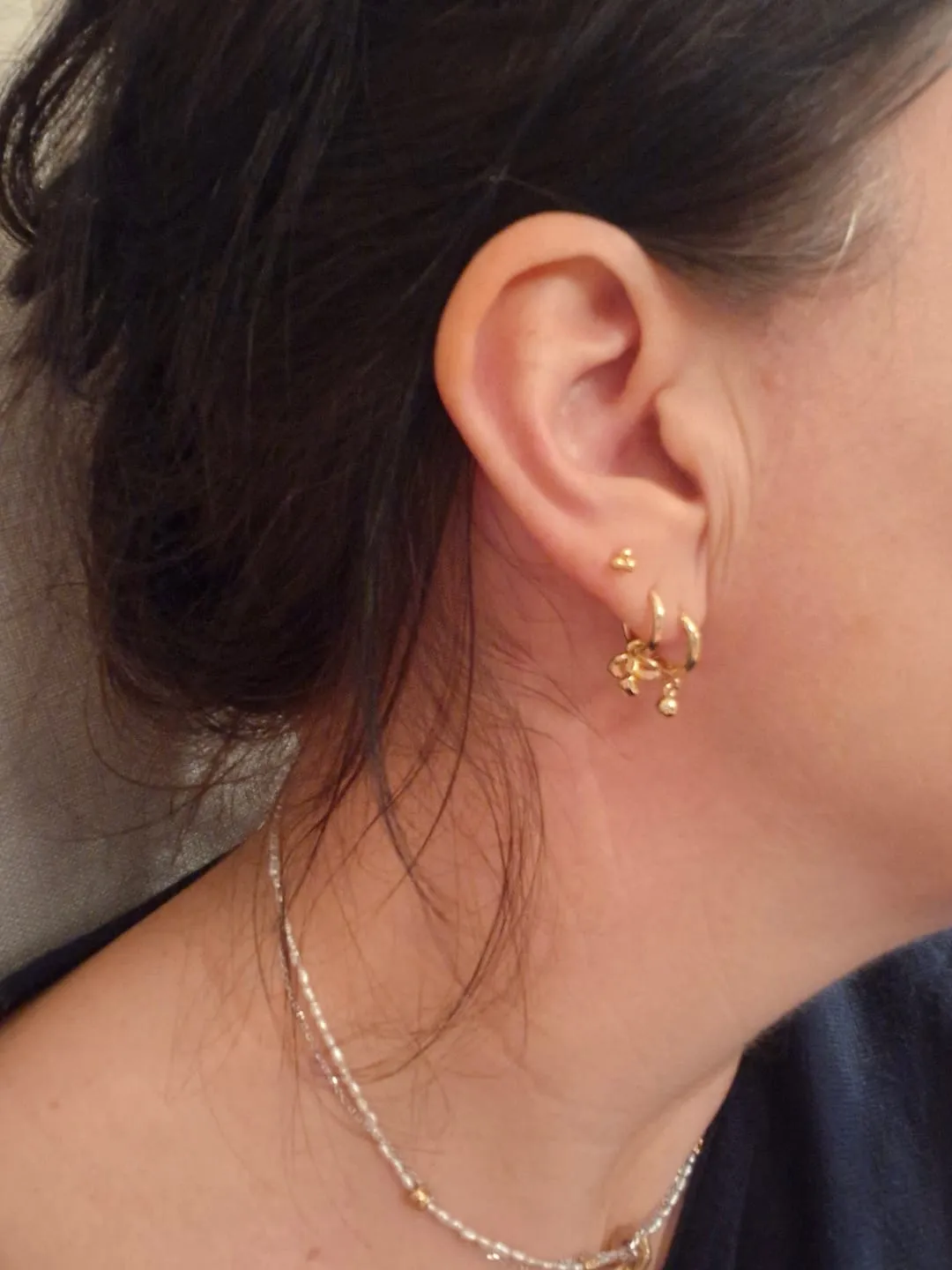TIMI OF SWEDEN Kailo hoop øreringe 10 mm forgyldt par
