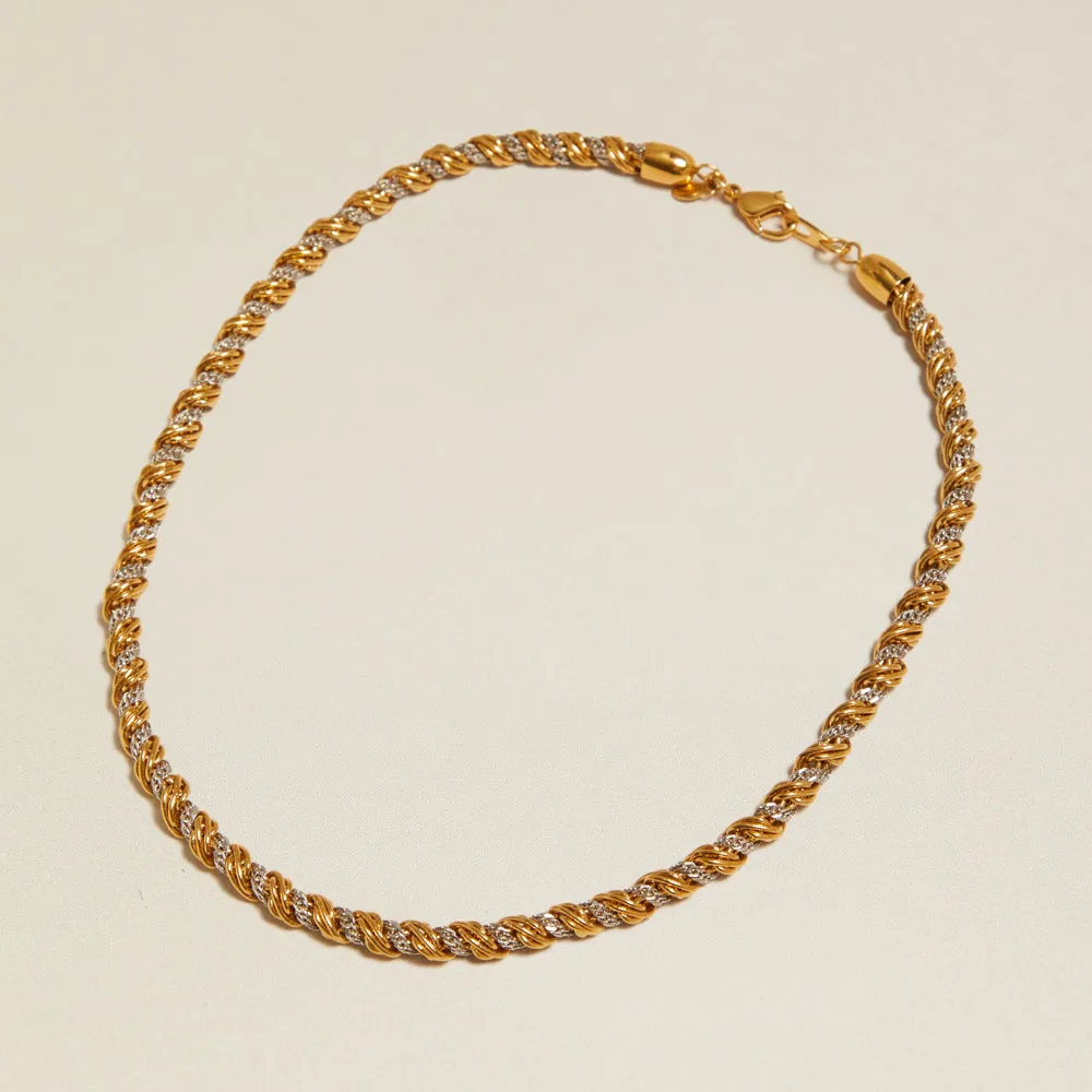 Orelia Vintage Rope Chain Smykkesæt halskæde+armbånd