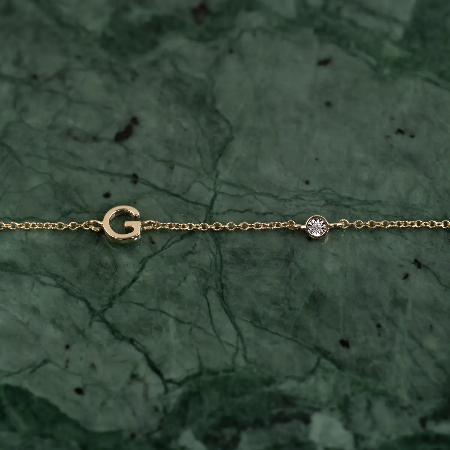 Sisi Copenhagen Letter Lab-Diamond armbånd guld 0,01 ct