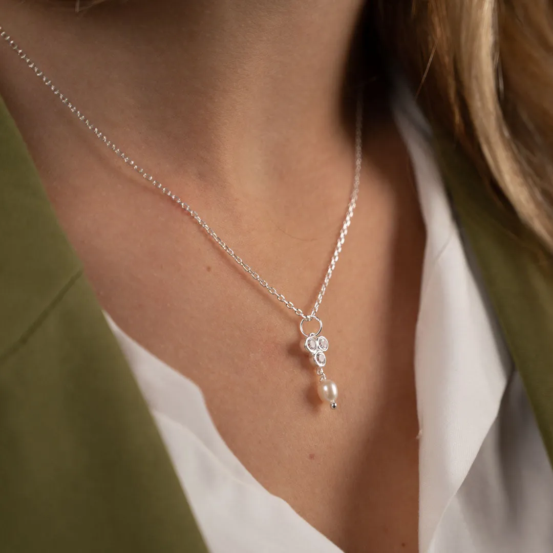 Sisi Copenhagen Louise Pearl Silver vedhæng sølv perle