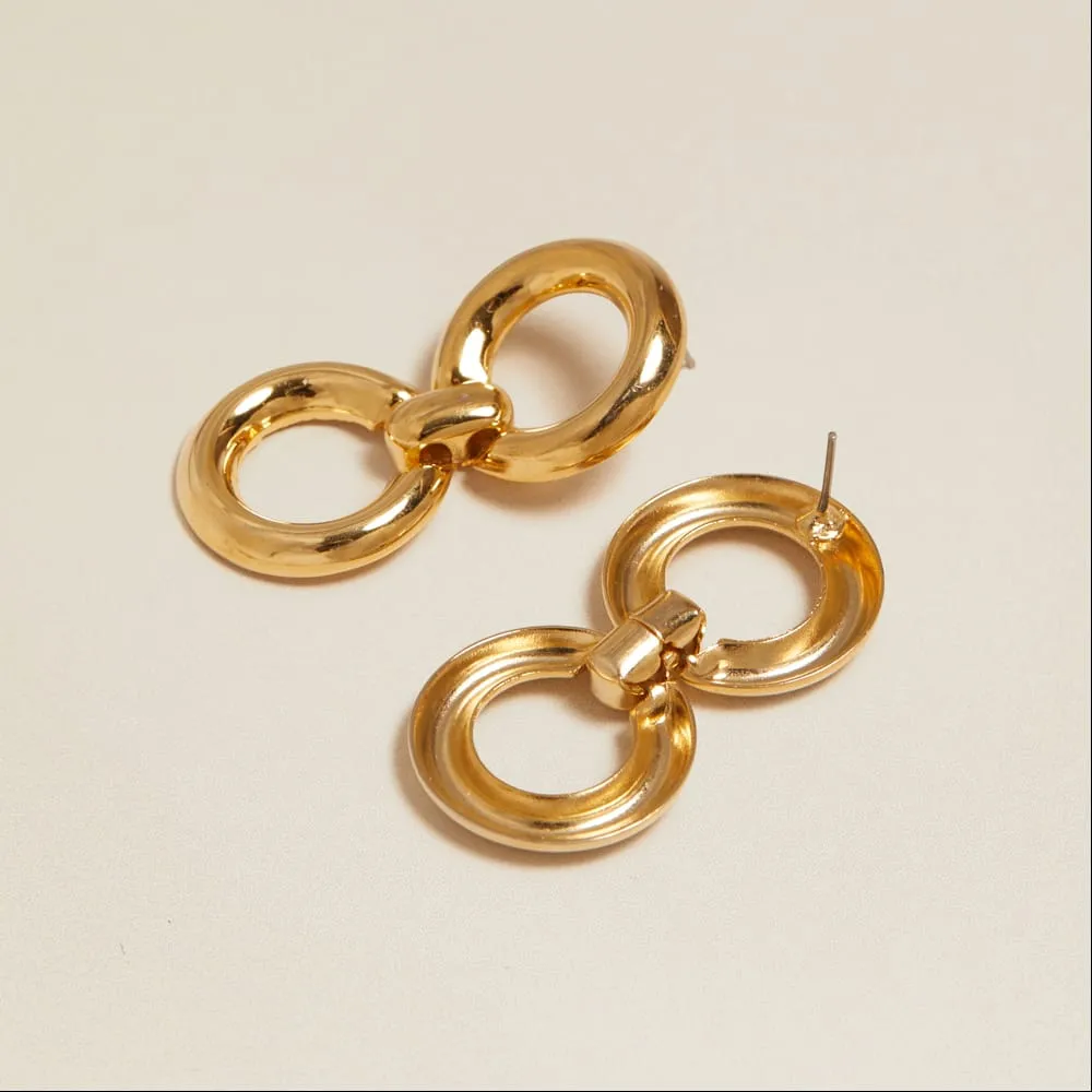 Orelia Vintage Twin Hoop øreringe dobbelt vintage